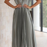 Stella™ | Plisirana maxi haljina