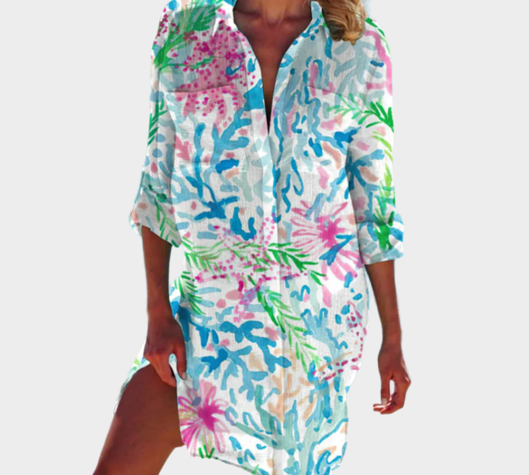 Klasična košulja-haljina