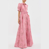 Beatrice – Pink Balloon Sleeve Dress
