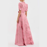 Beatrice – Pink Balloon Sleeve Dress