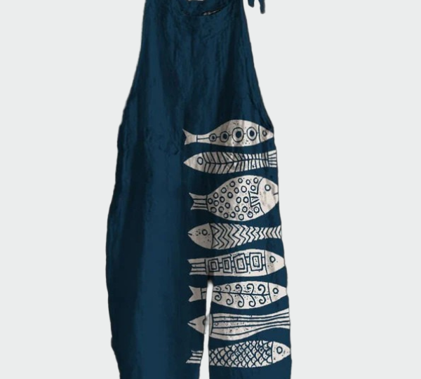 Retro cjeloviti kombinezon s cvjetnim uzorkom – Elegantan stil i udobnost