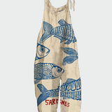 Retro cvjetna kombinezon cijeli