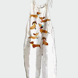 Retro cvjetna cijela kombinezon