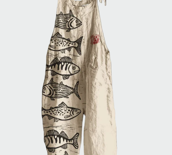 Retro cvjetna maksi kombinezon