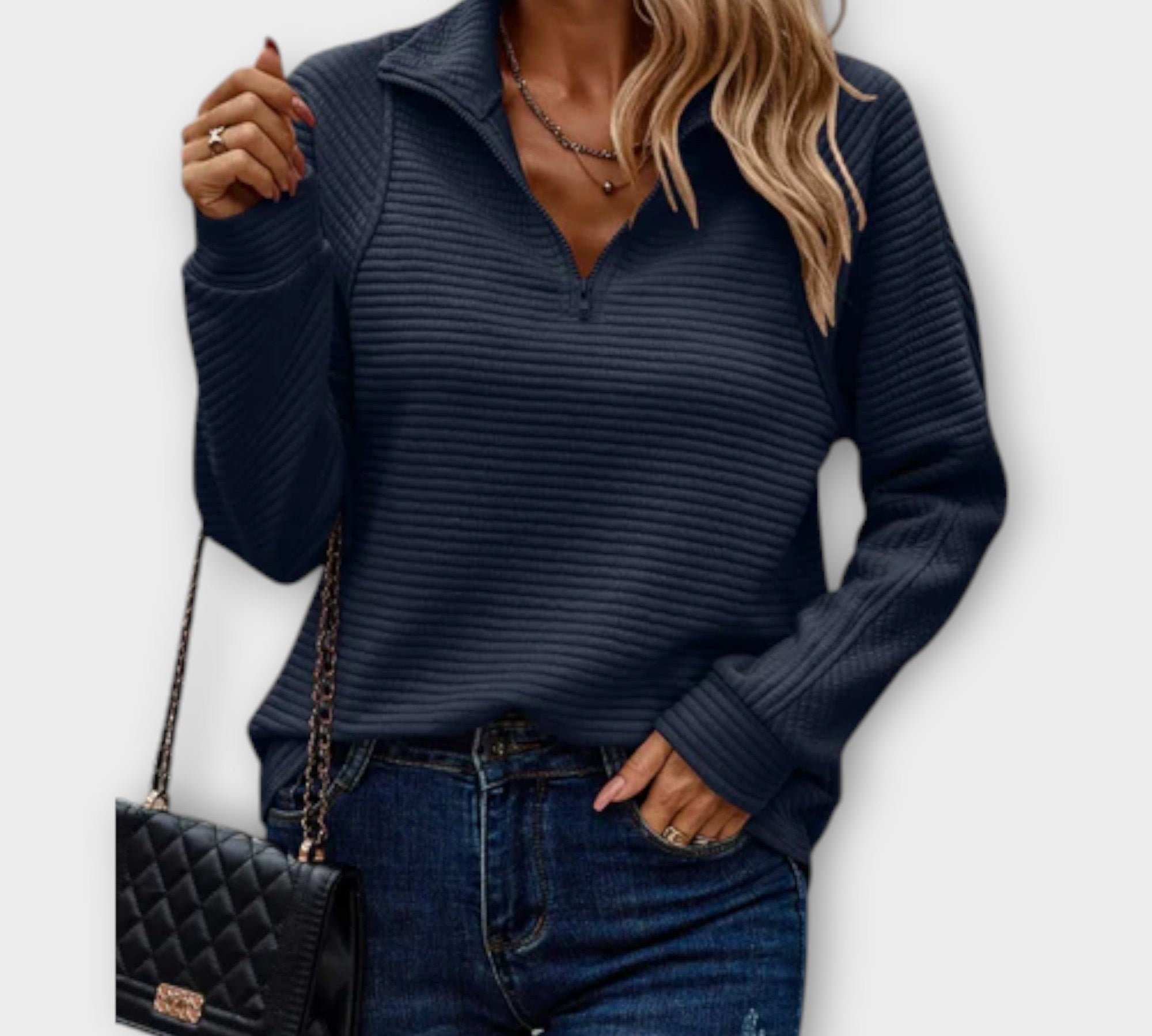 Vilja - Pulover s polu zatvaračem