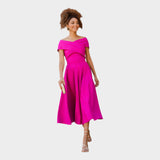 Mia – Elegantna magenta haljina