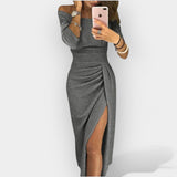 Elegantna haljina s stiliziranim krojem