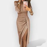 Elegantna haljina s stiliziranim krojem