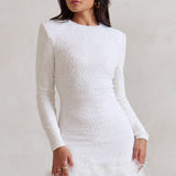 Lara™ – Elegantna kratka haljina s perjem