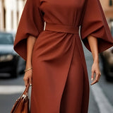 Lissey – Minimalist Belted Luxe Haljina