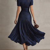 Firenca | Vintage Elegantna Chiffon Maxi Haljina