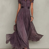 Ashley | Vintage Elegant Chiffon Maxi Haljina