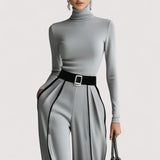 Nolia™ | Bijeli set s hlačama širokih nogavica