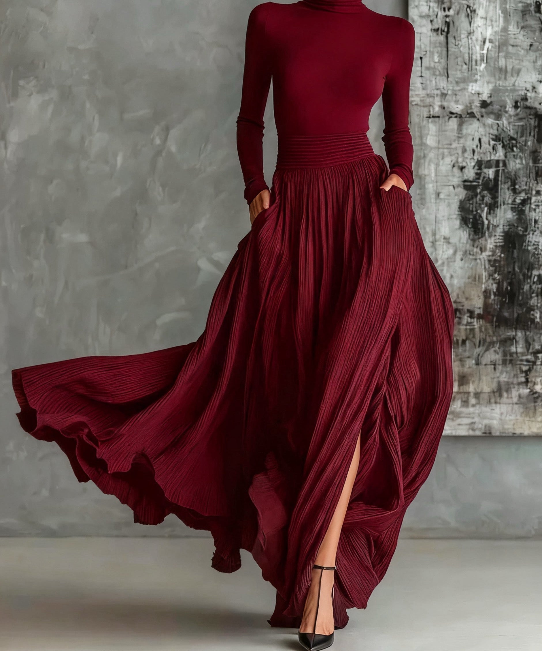 Eva™ - Elegantan Set s Plisiranim Suknjom