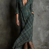 Dakota - Plaid Maksi košulja-haljina