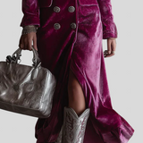 Vera - Duga Baršunasta Blazer Haljina