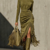 Arvella – Fringe Detail Midi haljina
