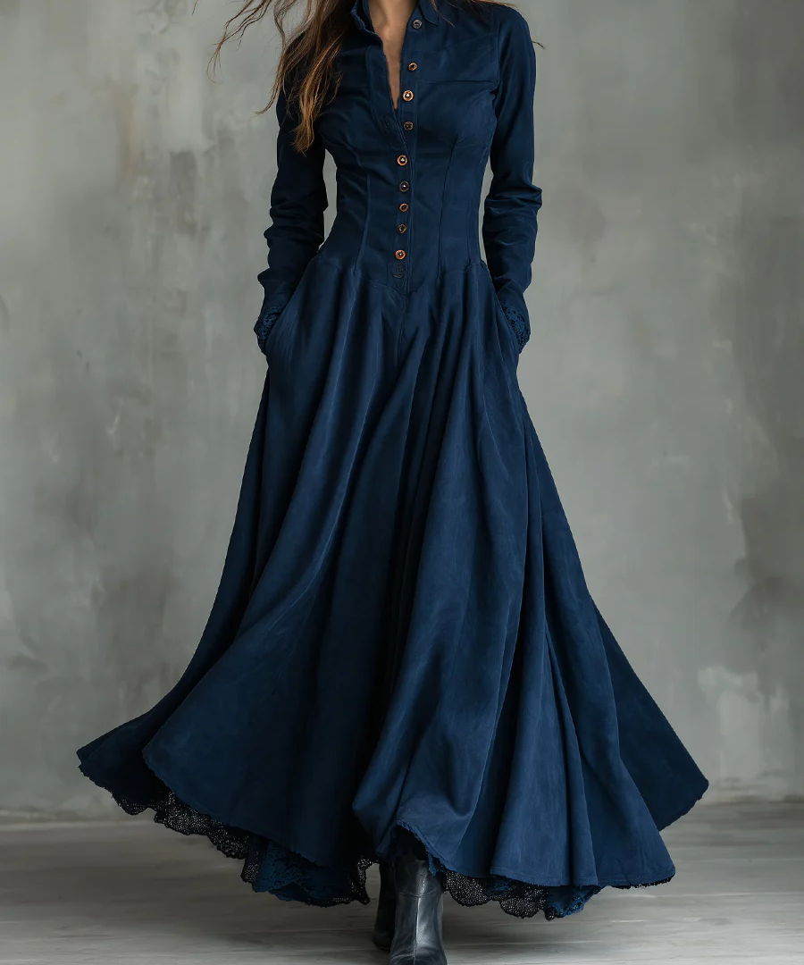 Serelune – Timeless Button Maksi haljina