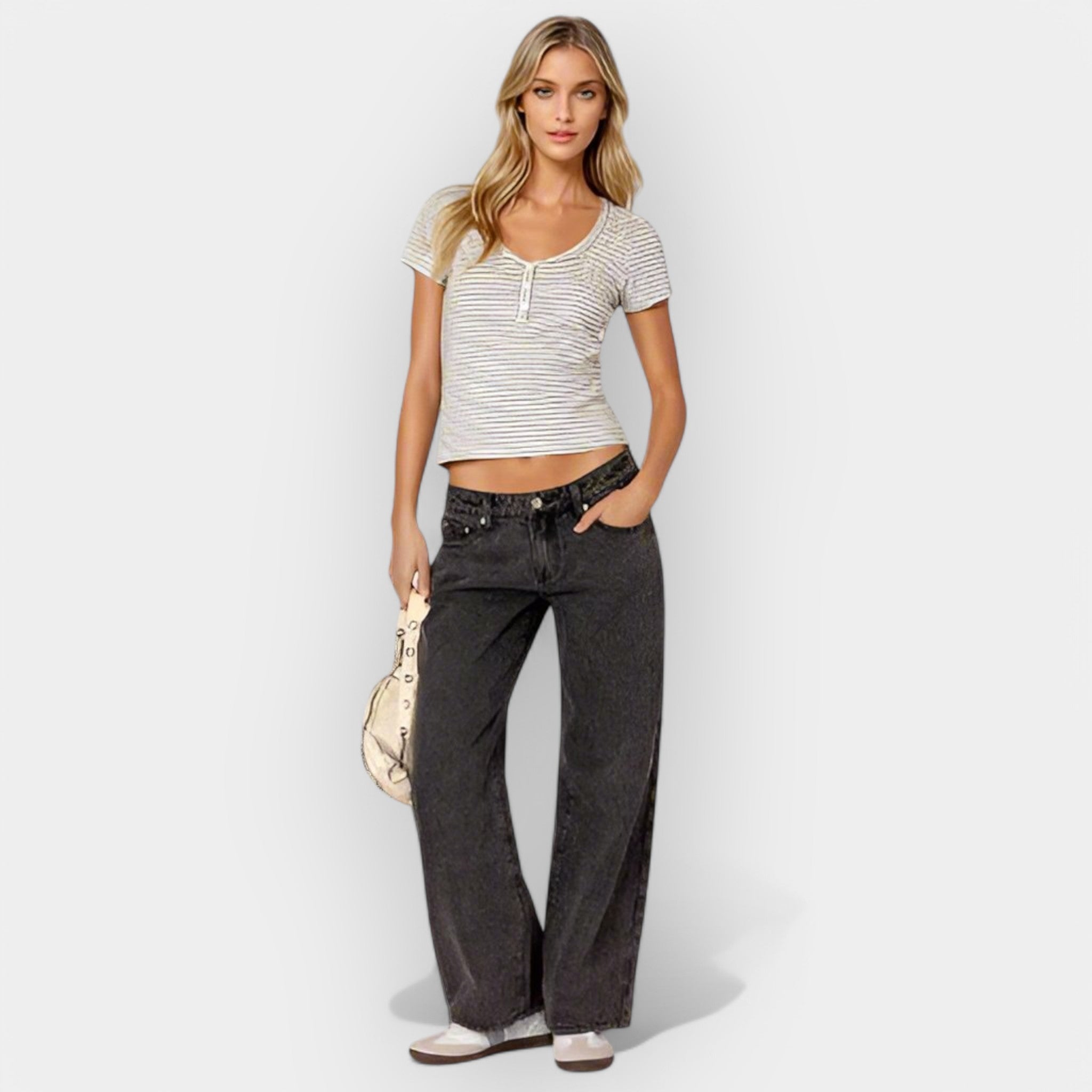 Nisko strukirani traperice