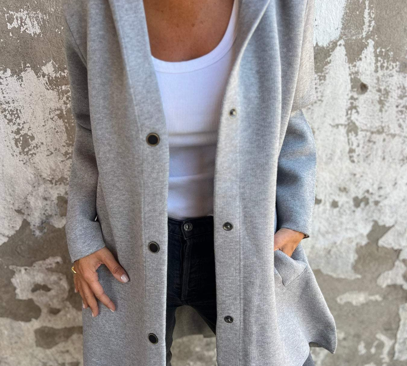 Lucija - Casual Cardigan s Kapuljačom