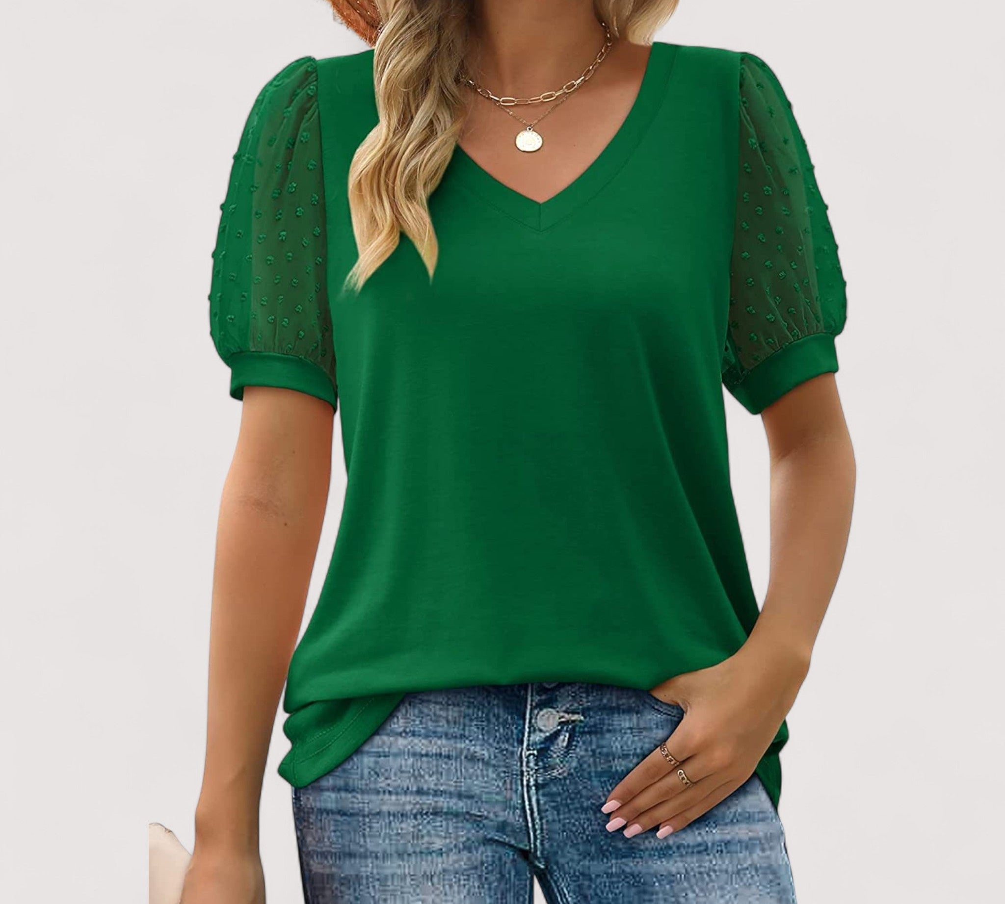 Ilse™ | Proziran top s V-izrezom