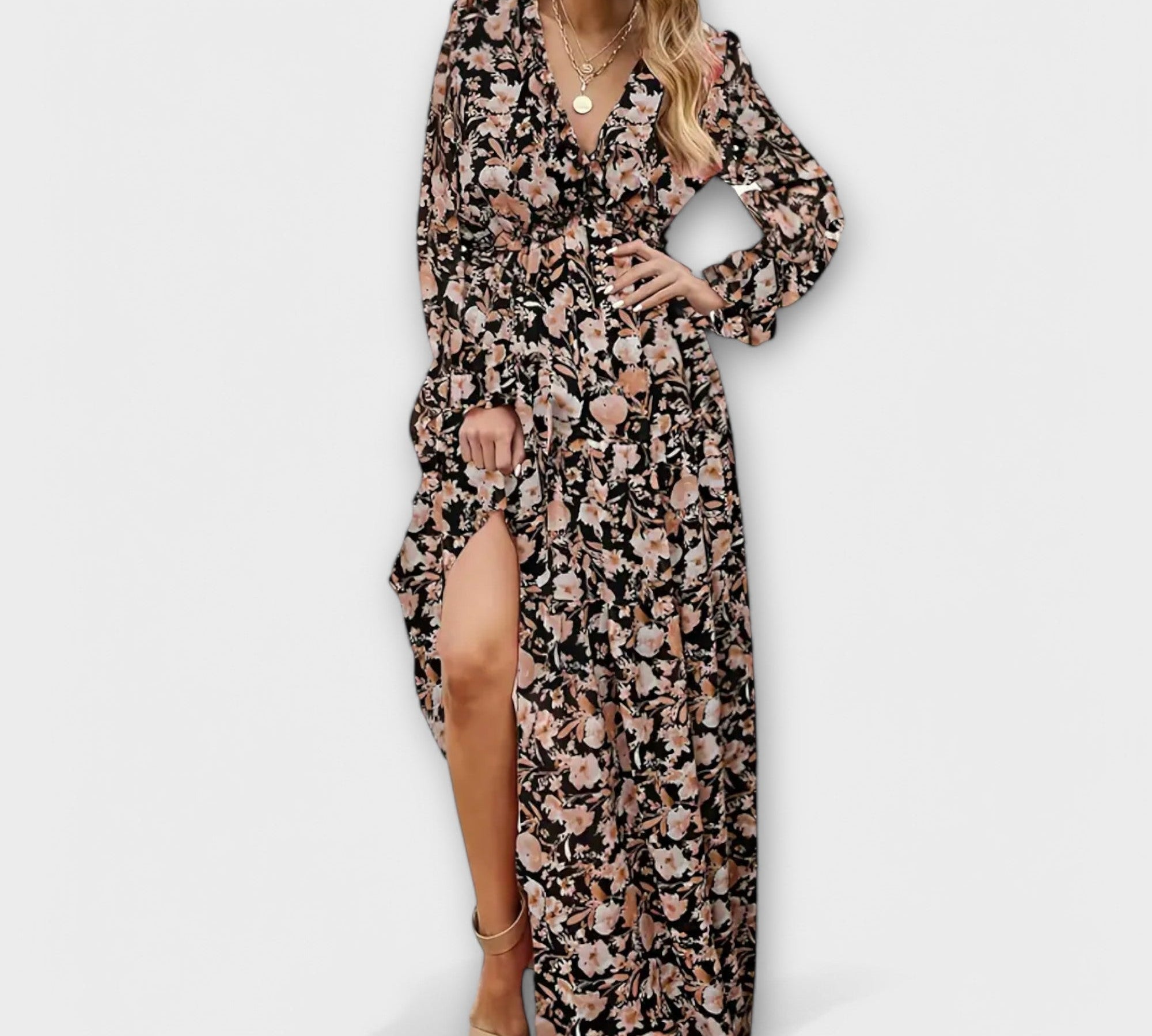 Maxi haljina s cvjetnim uzorkom