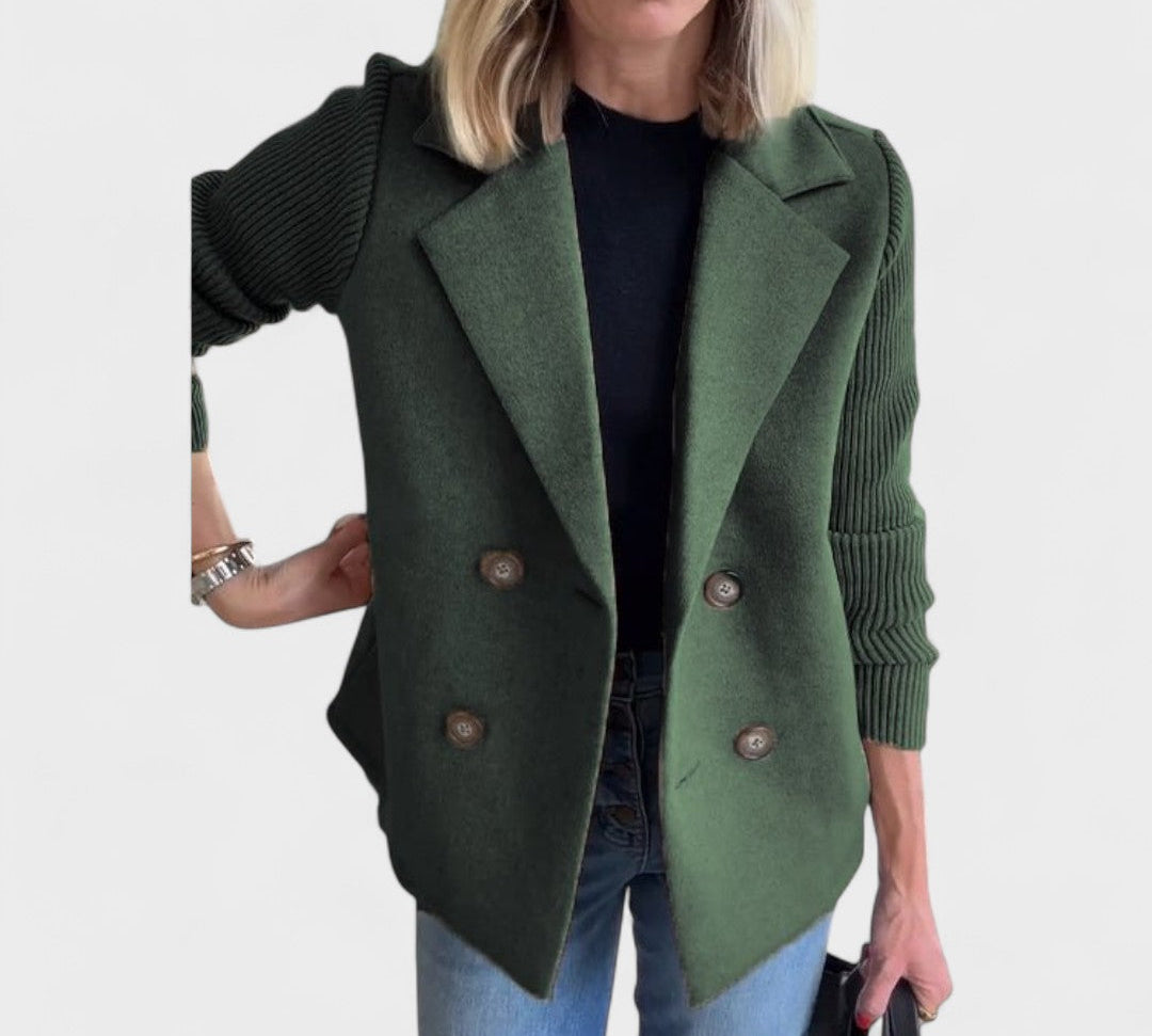 Valentina - Elegantni sako s pletenim rukavima