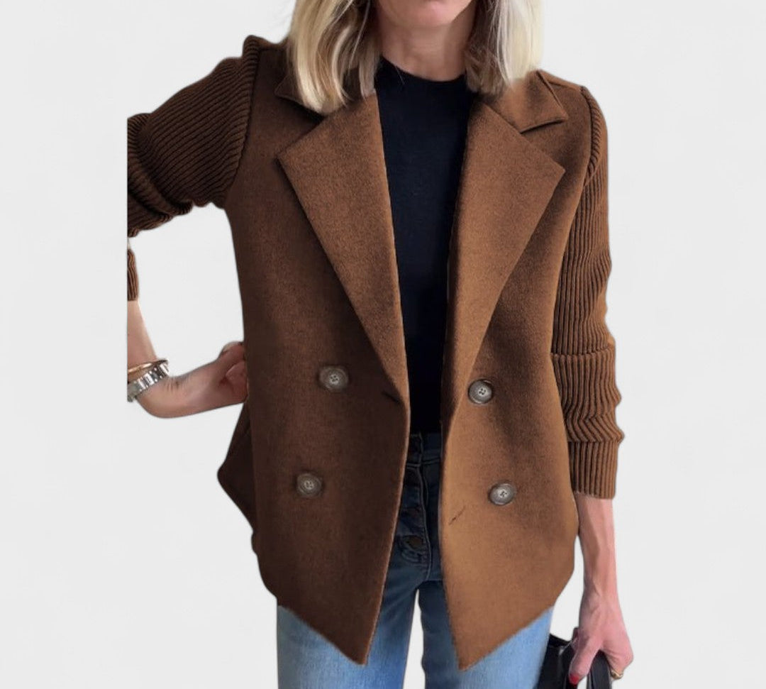 Valentina - Elegantni sako s pletenim rukavima