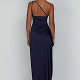Celeste | ženski Wedding Guest satenska jedno rame Bodycon haljina
