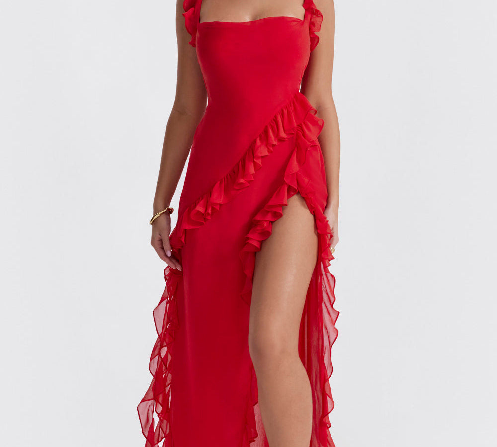 Meissa | Haljina s Asimetričnim Volanom