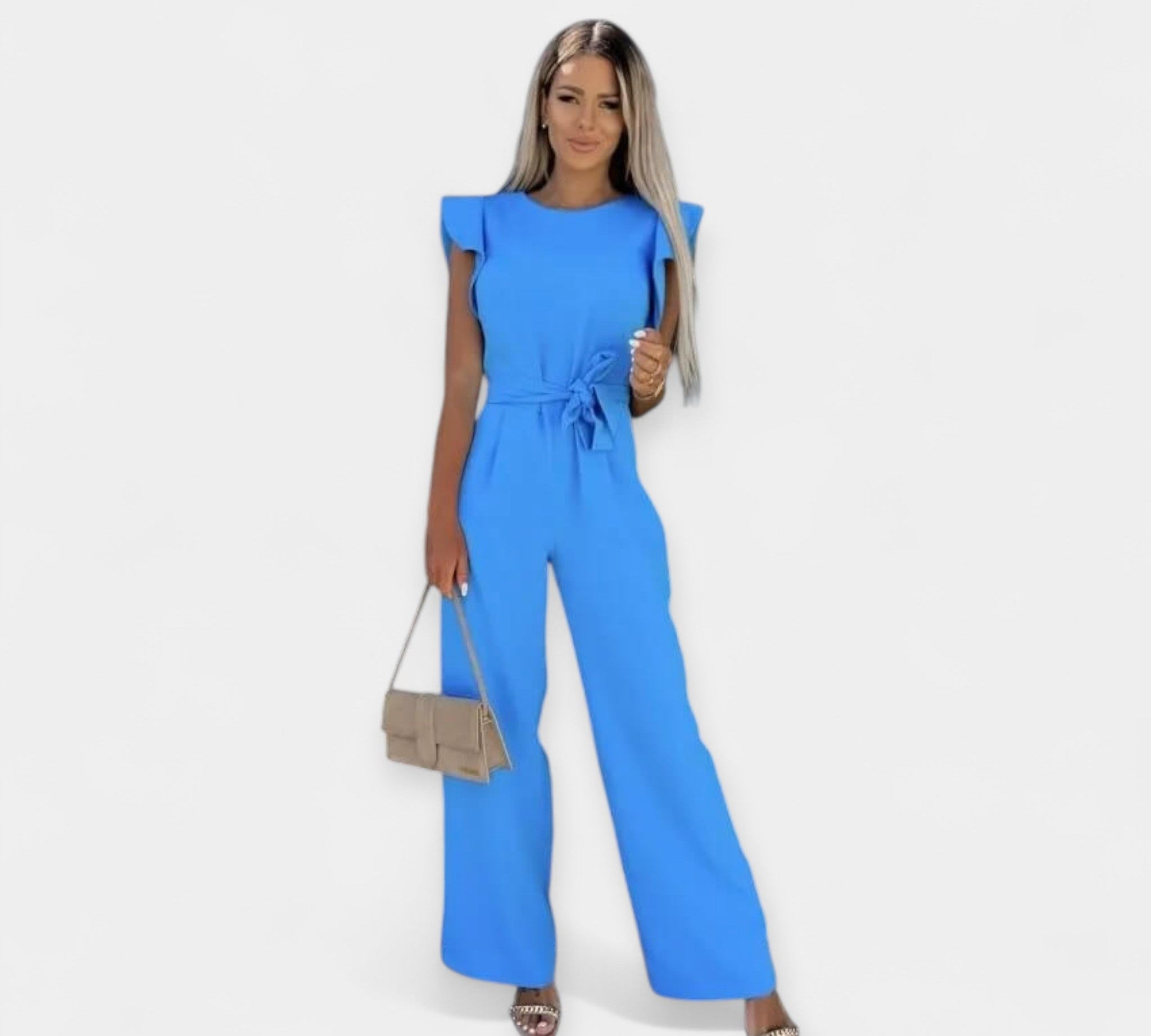 Cjelovita haljina s rukavima u obliku leptira