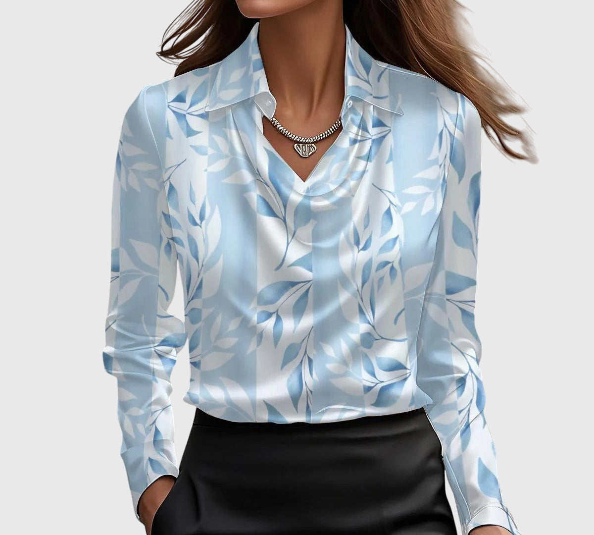 Brooklyn – Elegantna Bluza od Sjajnog Satena