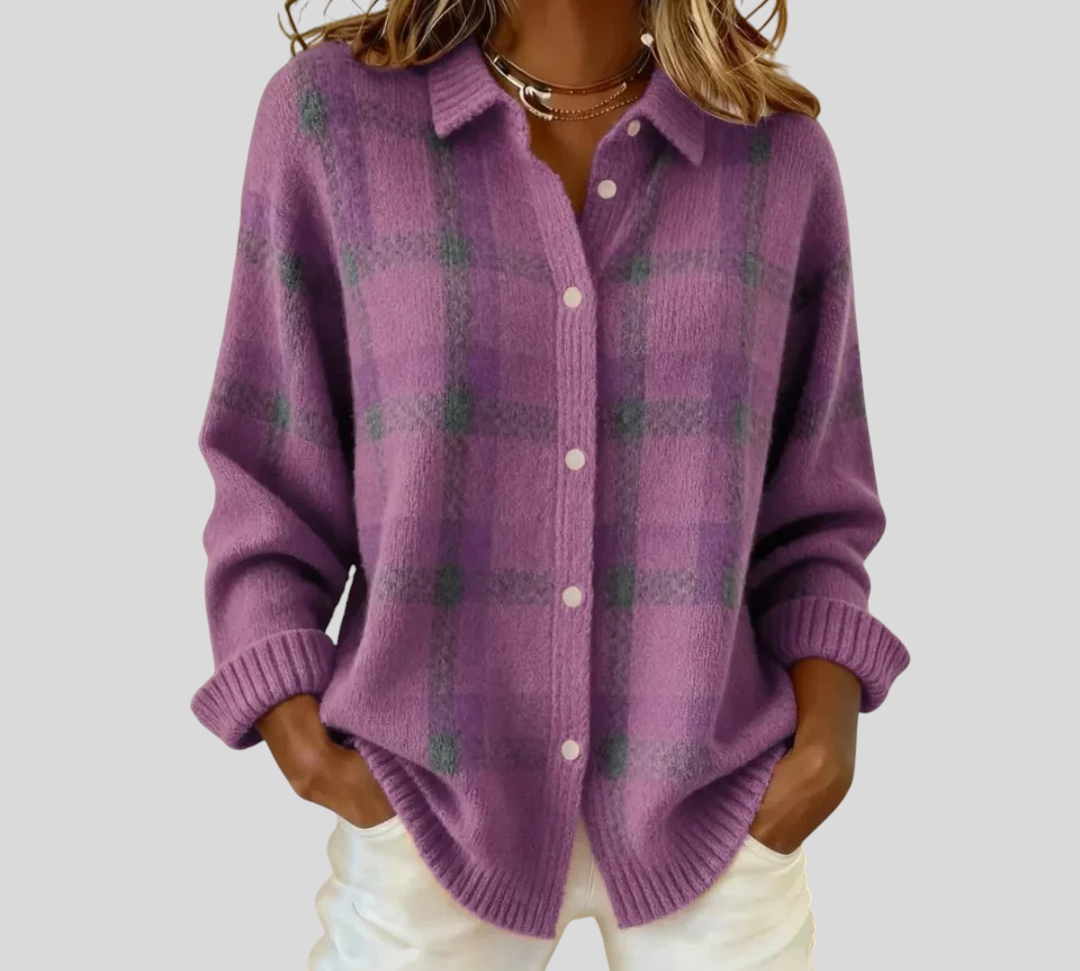 Evelyn - Klasični Prugasti Pulover