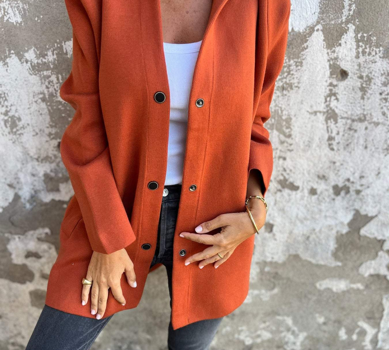 Lucija - Casual Cardigan s Kapuljačom