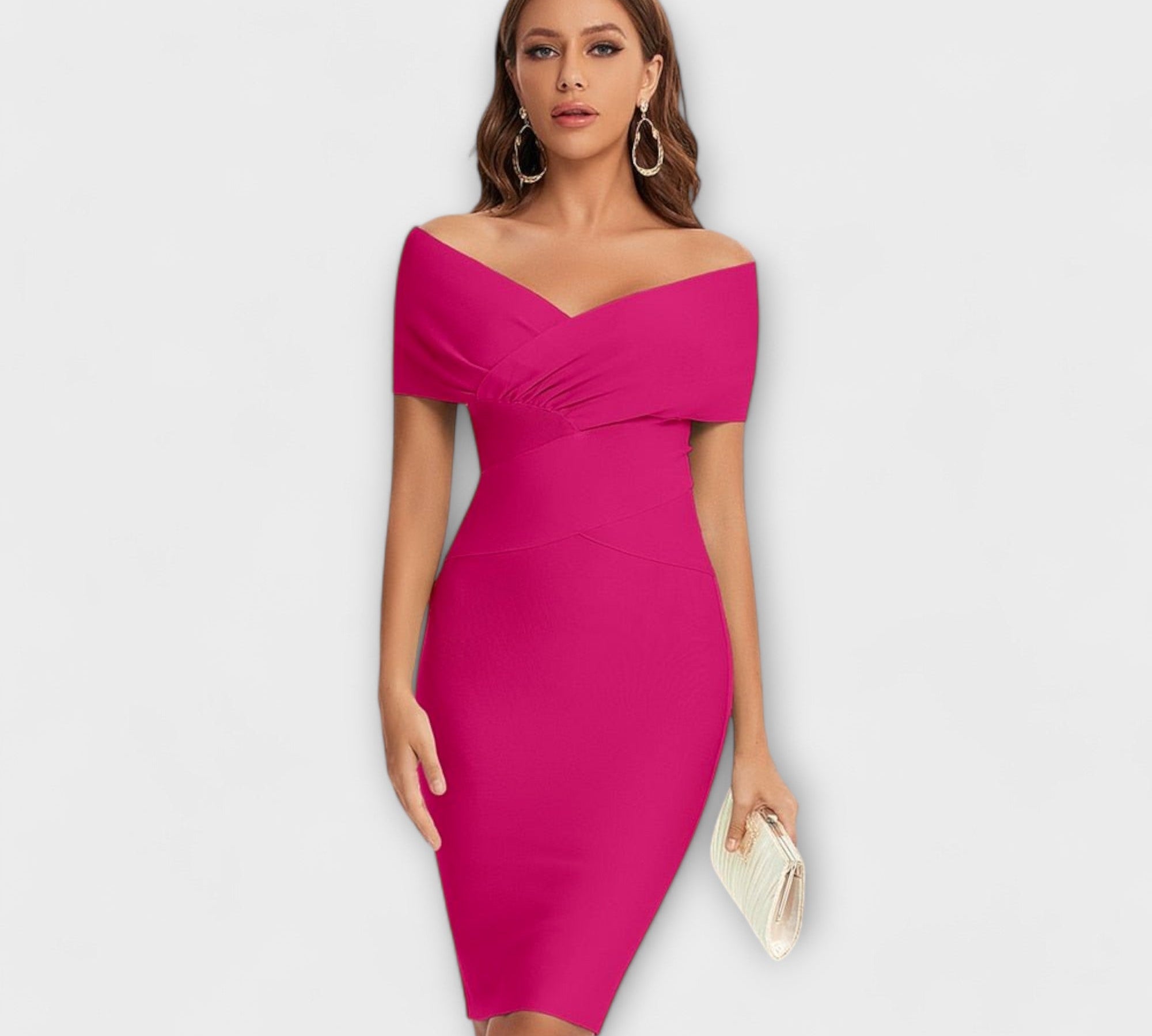 Marija - Elegantna haljina s V izrezom