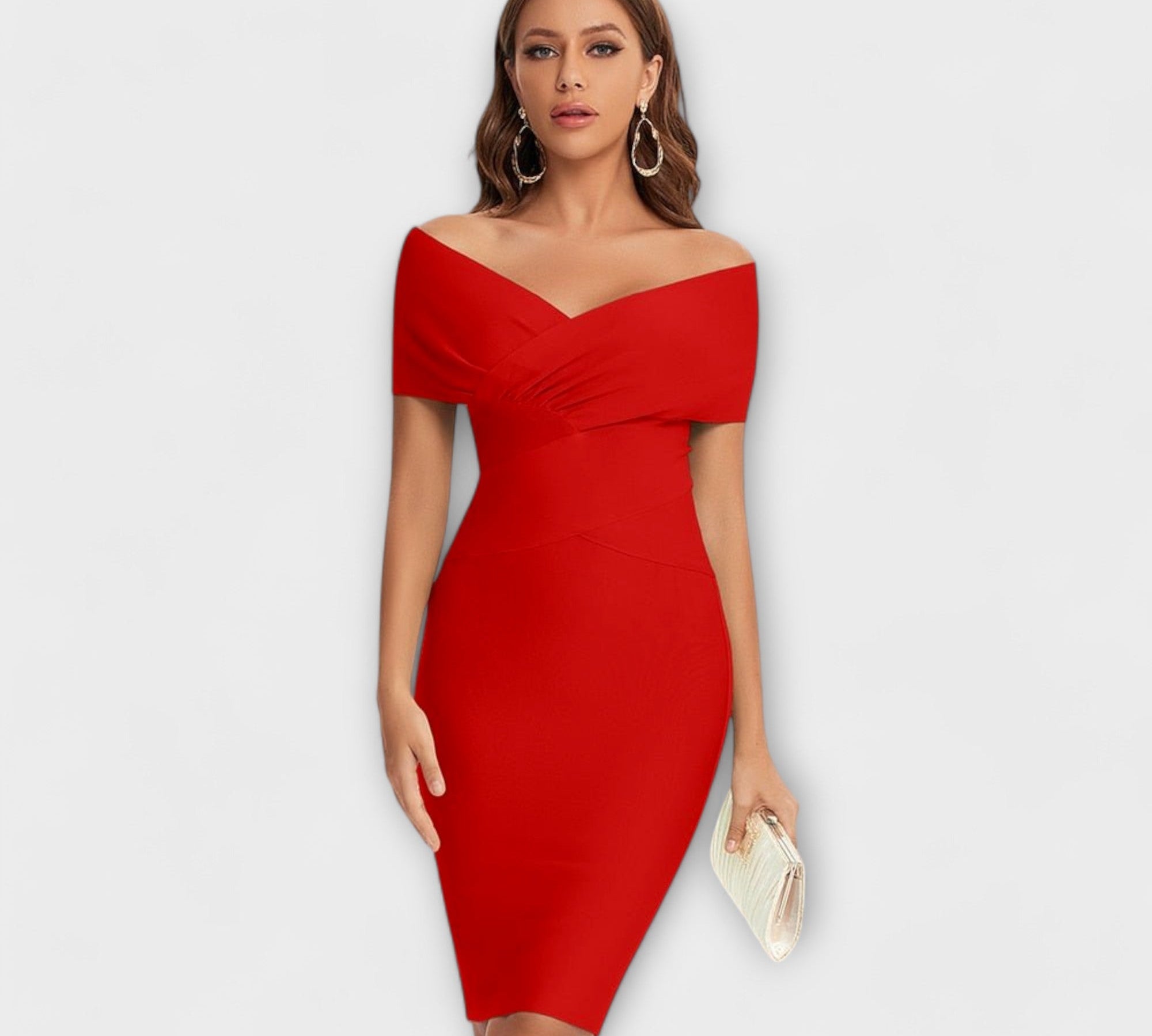 Marija - Elegantna haljina s V izrezom