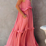 Robyn – Halter Ruffle Maksi Haljina