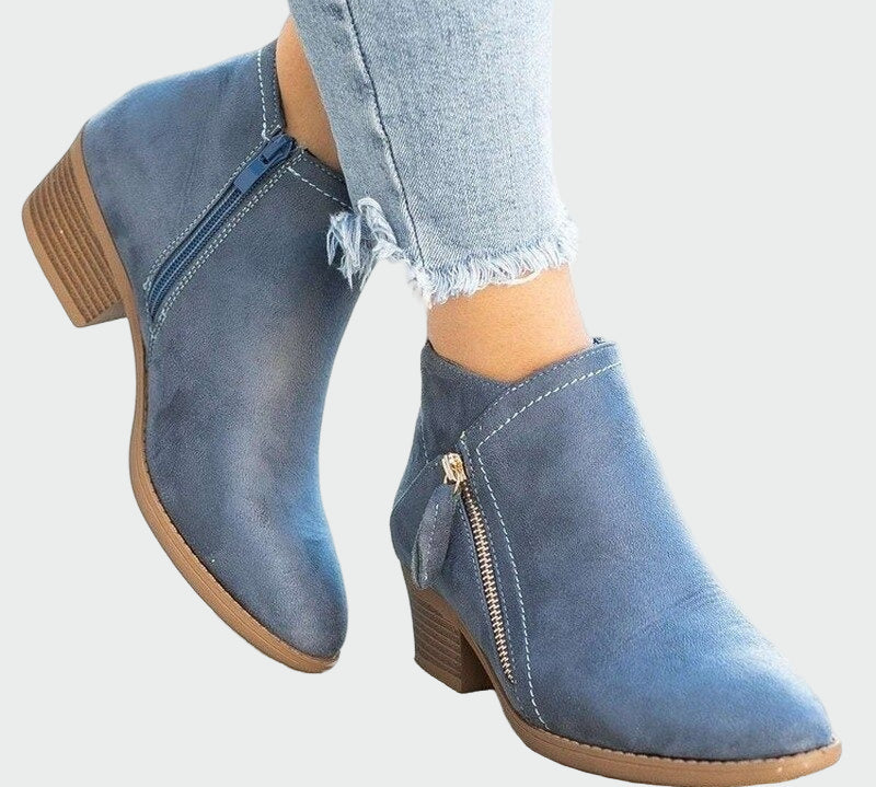 Ruzica - Premium ortopedske kožne čizme s potpeticom za zimu