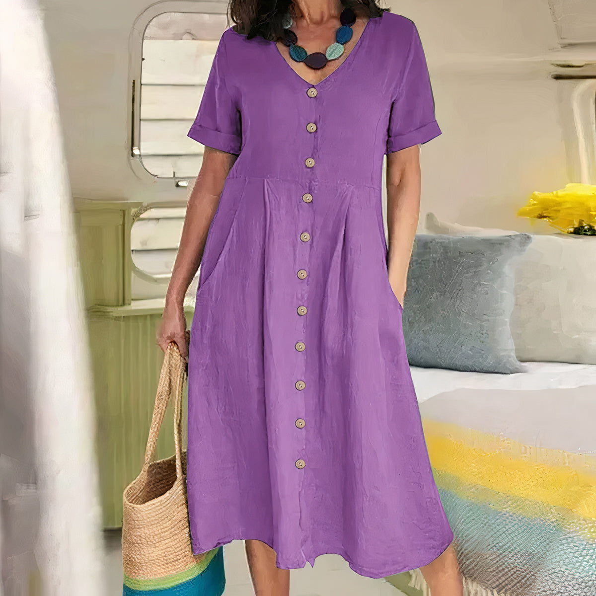 Briar – Effortless Buttoned Haljina
