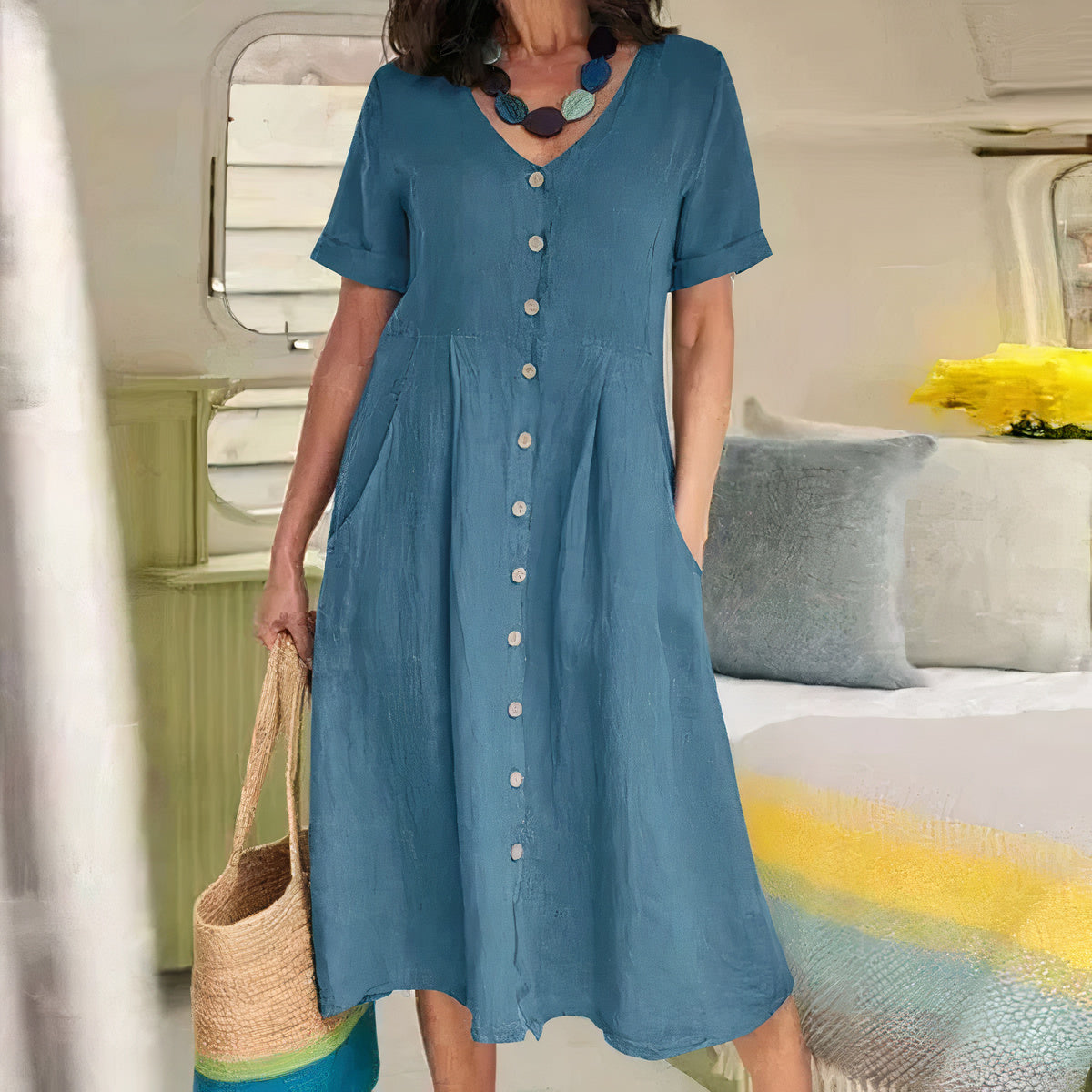 Briar – Effortless Buttoned Haljina