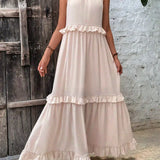 Robyn – Halter Ruffle Maksi Haljina