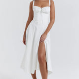 Carmen – Adjustable Lace-Up Corset Midi haljina
