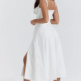 Carmen – Adjustable Lace-Up Corset Midi haljina