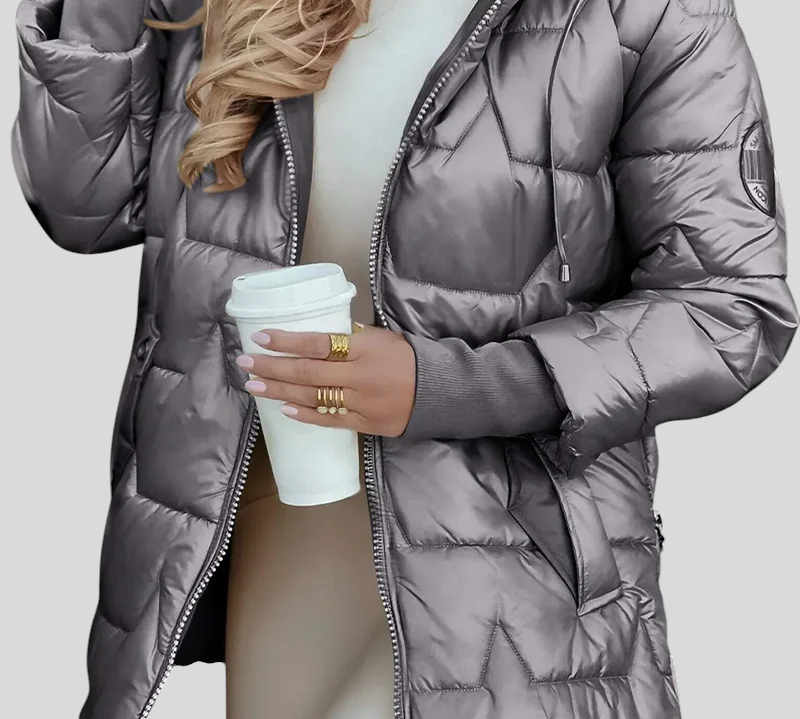 Kate - Elegantna Zimska Jakna S Kapuljačom