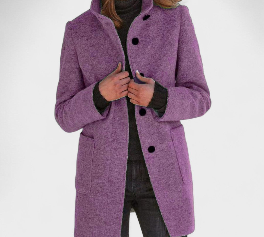 Dajana – Klasični Vuneni Kaput S Retro Gumbima