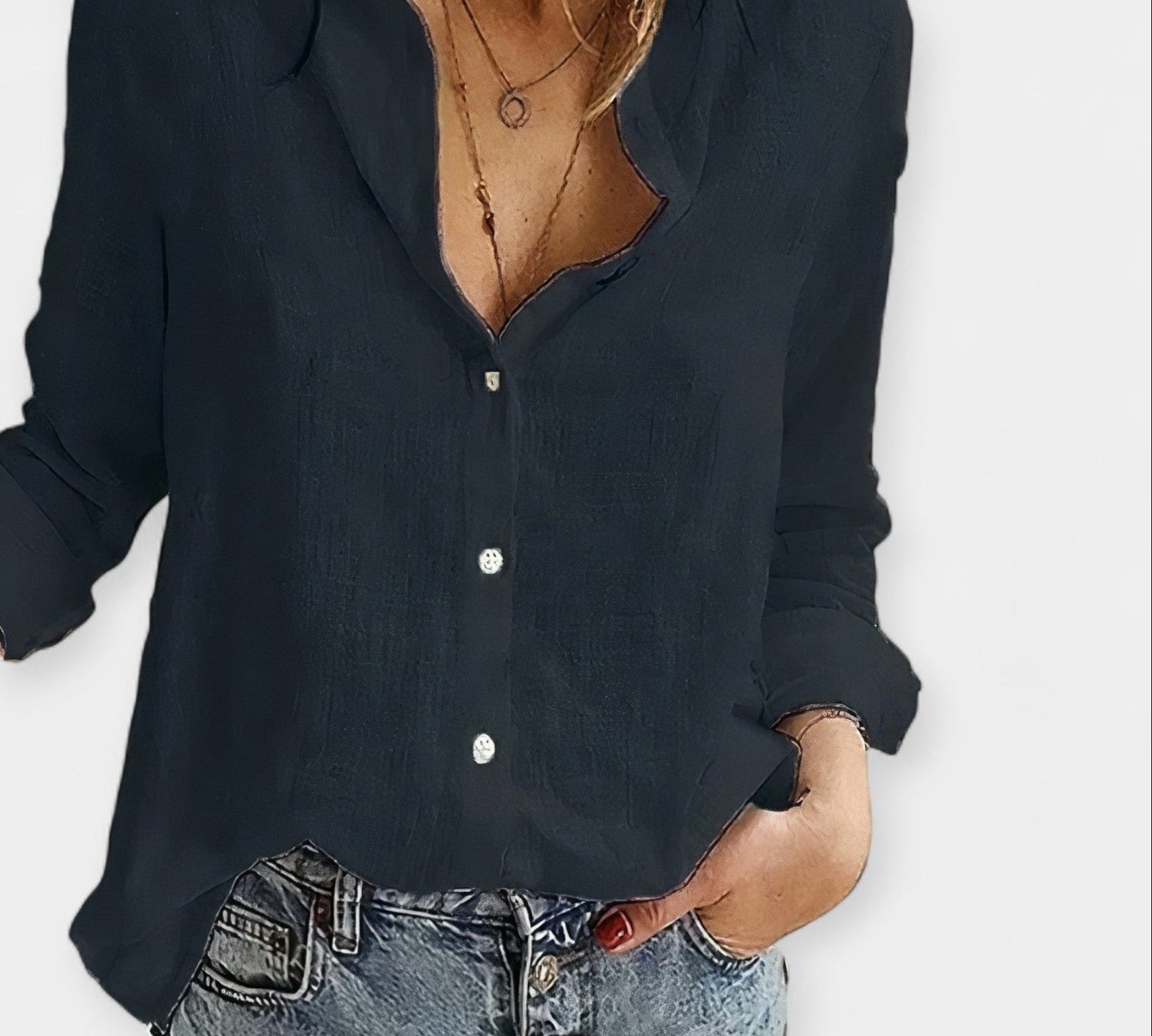 Udobna Bluza od Lanenog Materijala