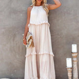 Robyn – Halter Ruffle Maksi Haljina