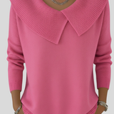 Lucille - Topla Pletena Majica S Mekim Ovratnikom