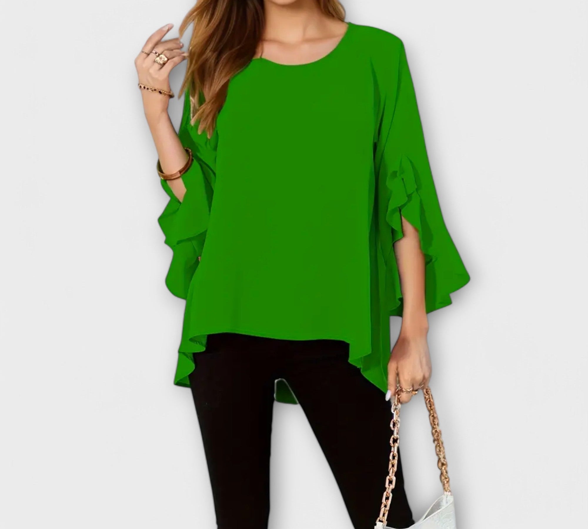 Marta – Fluida Blusa s Volanima