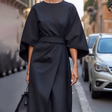 Lissey – Minimalist Belted Luxe Haljina